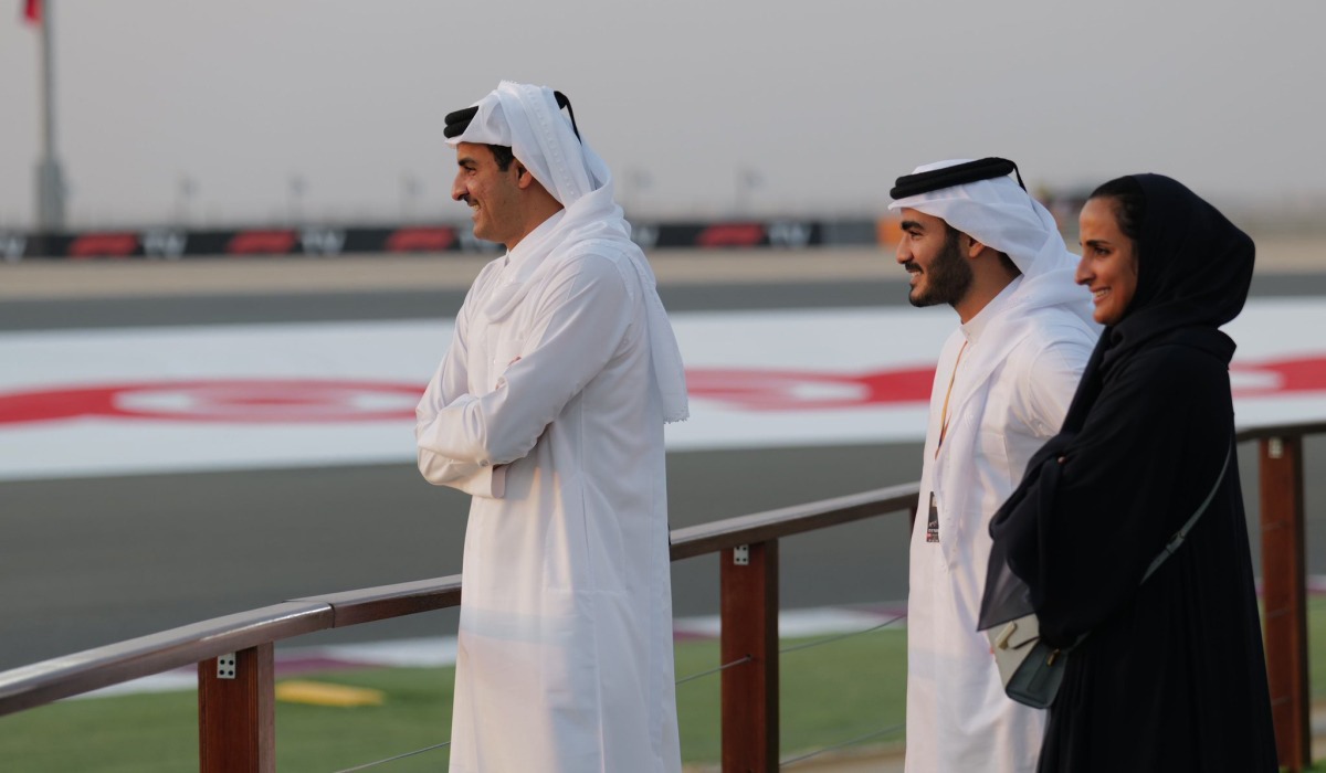 Amir attends Formula 1 Ooredoo Qatar Grand Prix